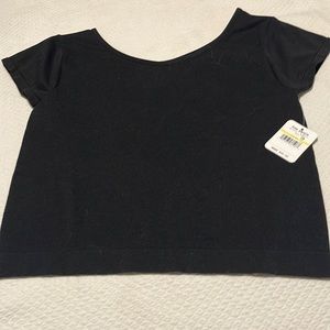 NWT Free People Black Crop Top M/L